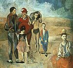 Family at Saltimbanquesc by Pablo Picasso